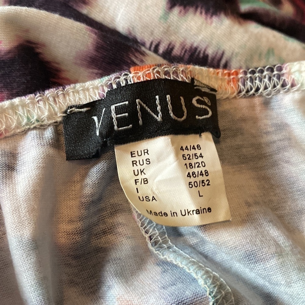 Venus Halter Sleeveless Animal Printed Open Back Maxi Long Dress size L - Picture 6 of 9